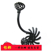 挂衣钩 田园衣帽钩壁挂创意鸟笼铁艺挂钩精品美式 黑色 G现代欧式