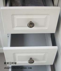 黑色 KD04-35mm现代欧式橱柜门把手田园衣柜抽屉拉手黑色单孔大促