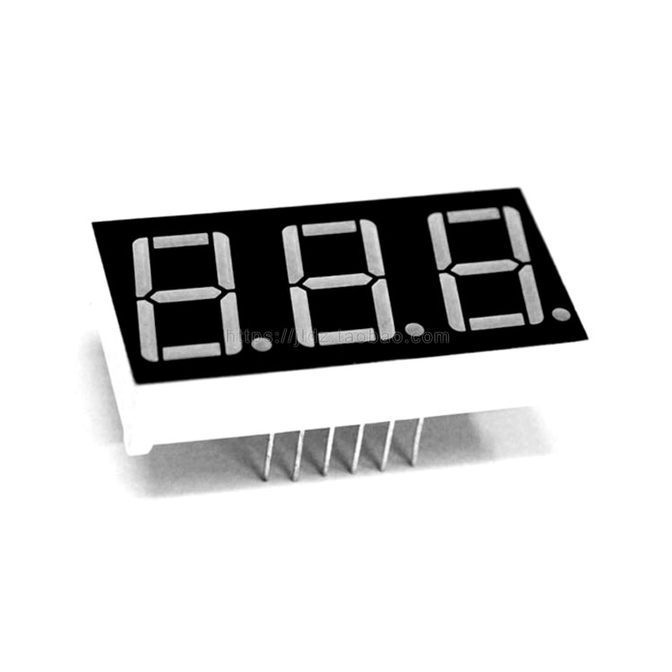 0.56英寸3位数码管红黄绿蓝白色
