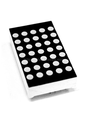 3MM 5X7点阵块1257BS共阳红色点阵管