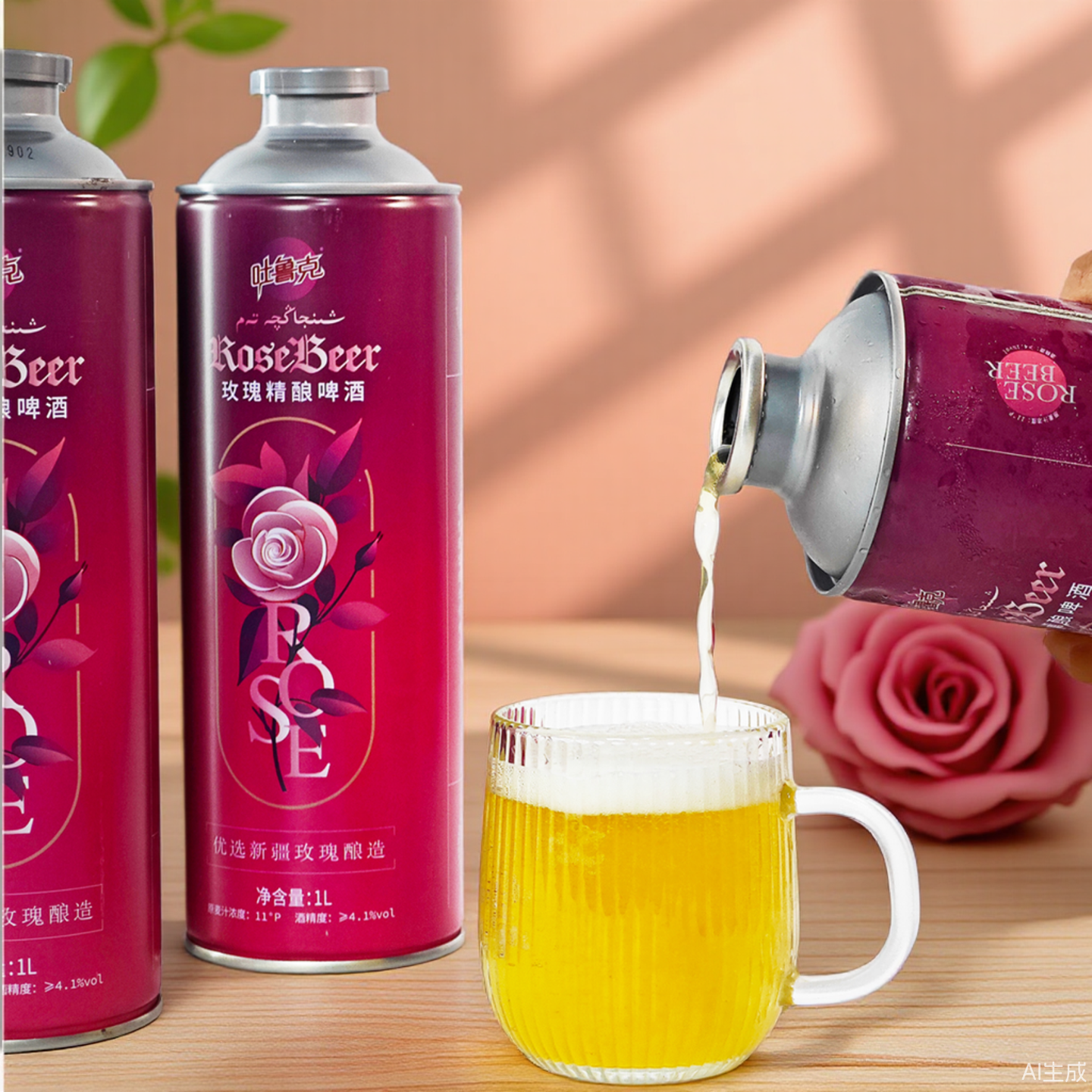 罐装玫瑰精酿新疆产地11度