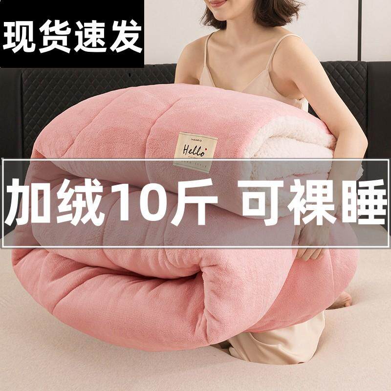 羊羔绒被子冬被加绒加厚秋冬被芯10斤保暖冬季单人被学生宿舍被褥,床上用品,化纤被,淘宝优惠券,粉丝福利购,淘宝优惠卷