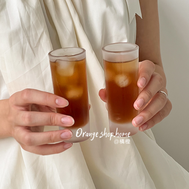 玻璃通用一口闷磨砂shot酒杯云吞