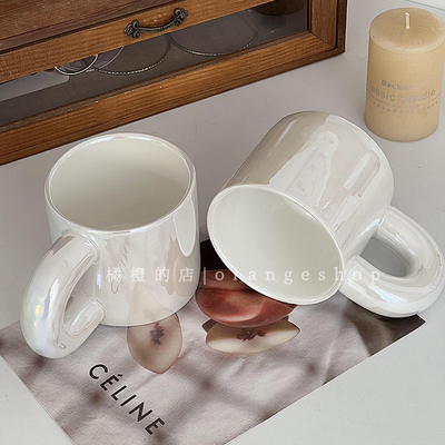 小众设计感陶瓷马克杯家用喝水杯