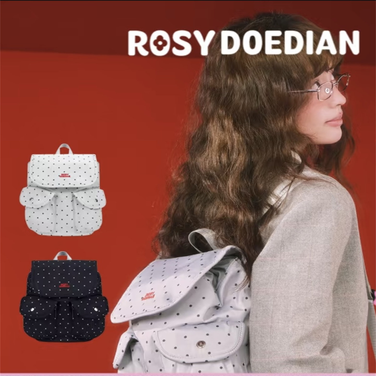 ROSYDOEDIAN波点双肩包图片