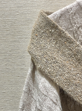 【榛果奶糖】朴素简单中行羊毛保暖窄围巾店铺经典款女冬 A49