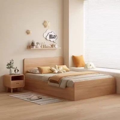 1.2全实木1.5小户型气压储物