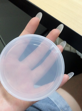 气垫塑料透明便携粉扑盒子