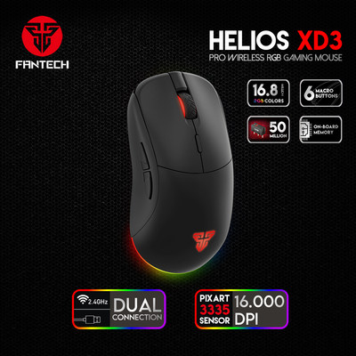 FANTECH HELIOS XD3 Wireless and Wired Mouse