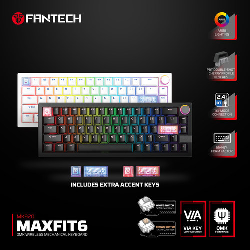 FANTECH MK920 Three-mode Gaming Mechanical Keyboard
