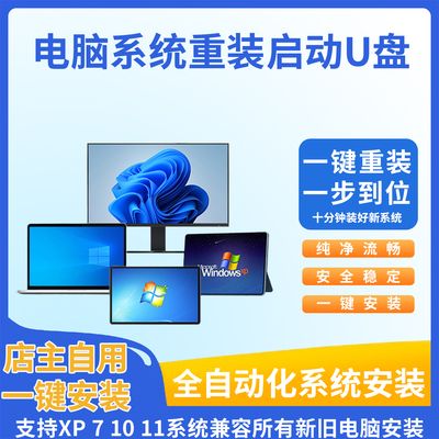 店主自用一键装机纯净版系统U盘