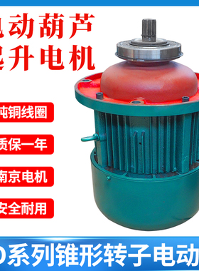 电动葫芦主起升电机行车天车起重机电机13kw锥形转子三相异步电机