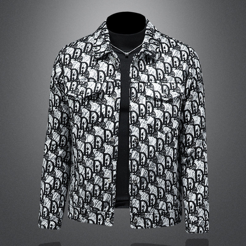 2025秋冬新款翻领毛呢羽绒服夹克外套6016-F8820-P325，男装夹克，钱塘6016