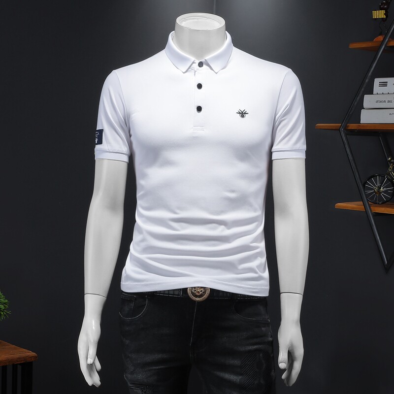 2024年新款男POLO衫印花纯色钱塘6016-E2028-P75，男装Polo衫，钱塘6016