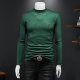 2024秋冬新款加绒加厚男长袖打底衫大码钱塘6016-C4004-P90，男装T恤，钱塘6016