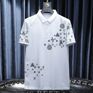 新款男POLO衫刺绣短袖翻领T恤 钱塘6016-E3510-P75 沙发图，男装T恤，钱塘6016