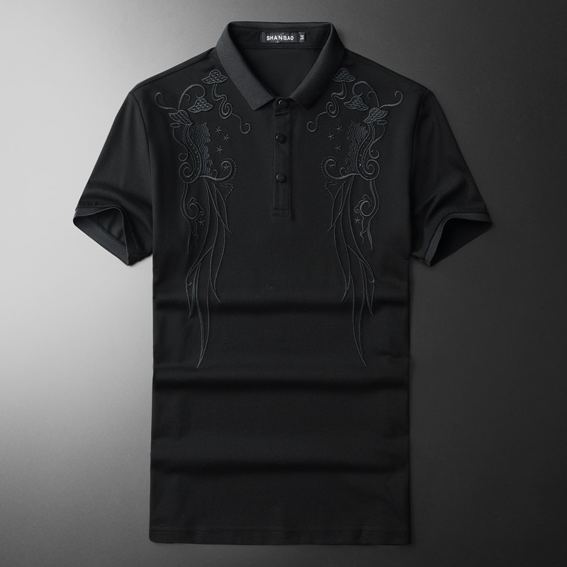 2026年新款男POLO衫重工艺刺绣钱塘6016-E2490-P75,男装Polo衫,钱塘6016