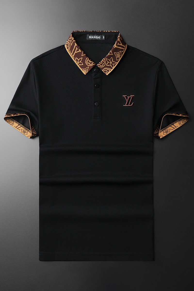 2024年新款男POLO衫纯色钱塘6016-E2038-P75,男装Polo衫,钱塘6016