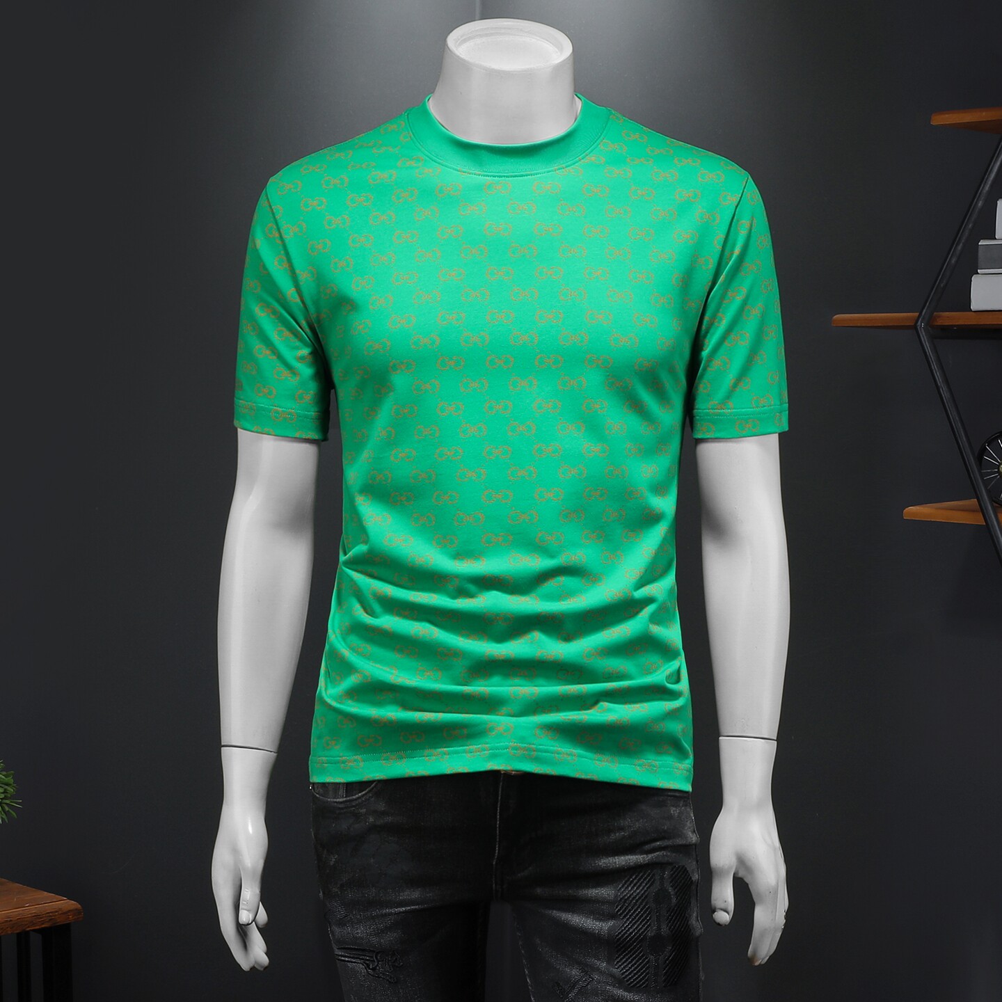 2026年夏季微阔印花T恤QT6016-E3707-P75，男装T恤，钱塘6016