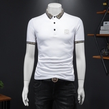 2024年新款男POLO衫印花纯色钱塘6016-E2041-P75，男装Polo衫，钱塘6016