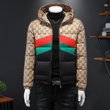 90%白鸭绒2024新款男士连帽羽绒服钱塘6016-F9185P290假模，男装羽绒服，钱塘6016