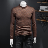 2024秋冬新款加绒加厚男长袖打底衫大码钱塘6016-C4004-P90，男装T恤，钱塘6016