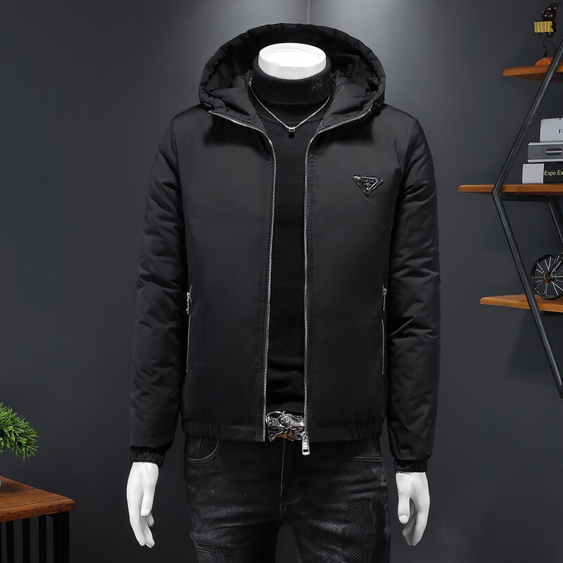 90%白鸭绒2024新款男士连帽羽绒服钱塘6016-F9191P300图片