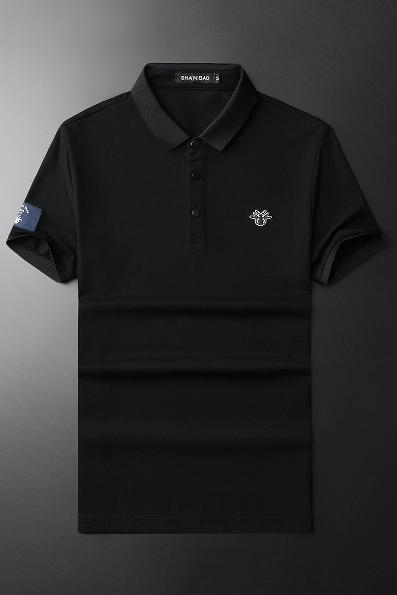 2024年新款男POLO衫印花纯色钱塘6016-E2028-P75,男装Polo衫,钱塘6016