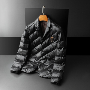 新款翻领羽绒服商务90白鸭绒西装外套男 钱塘6016-F5017-P280图片