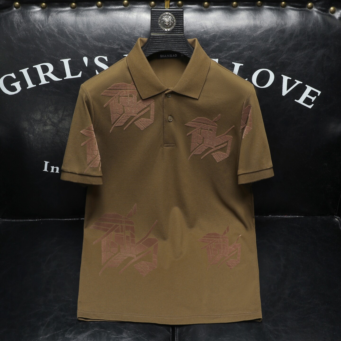 2026年夏季植绒POLO衫QT6016-E3686-P80,男装Polo衫,钱塘6016