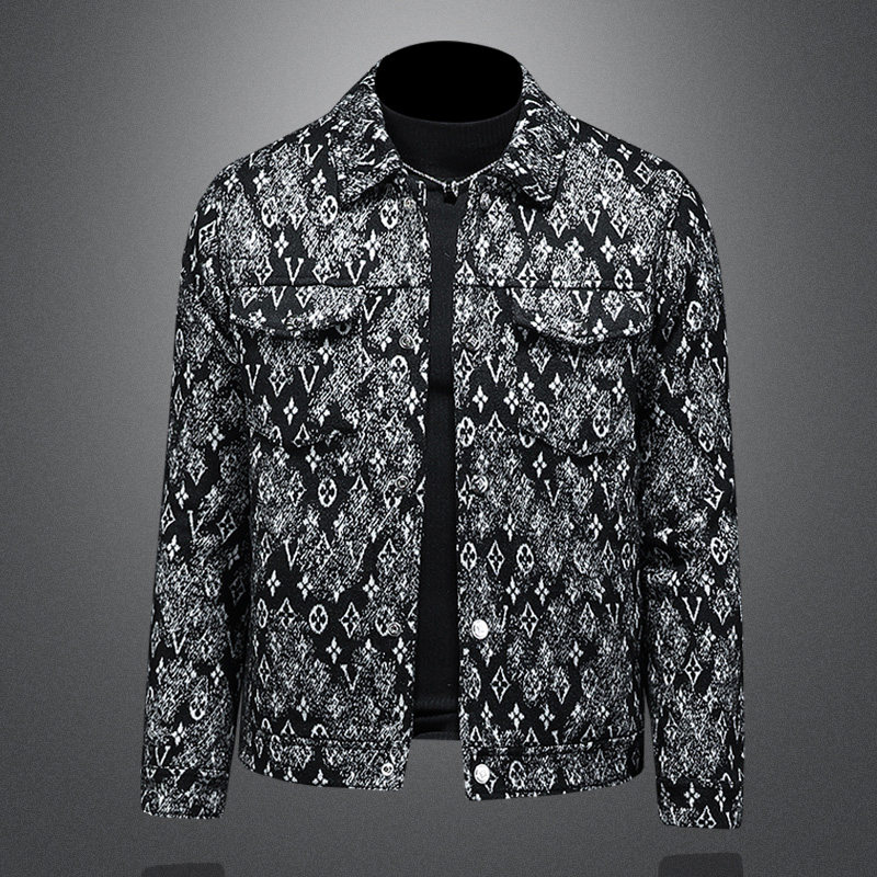 2025秋冬新款翻领呢子夹克羽绒服6016-F8821-P325，男装夹克，钱塘6016