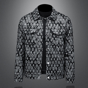 2025秋冬新款翻领呢子夹克羽绒服6016-F8821-P325，男装夹克，钱塘6016