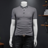 2024年新款男POLO衫印花纯色钱塘6016-E2028-P75，男装Polo衫，钱塘6016