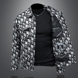 2025秋冬新款翻领毛呢羽绒服夹克外套6016-F8820-P325，男装夹克，钱塘6016