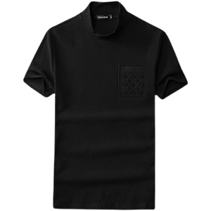丝光棉风加绒加厚小高领打底衫短袖T恤男中领qt6016-CC912-P7图片