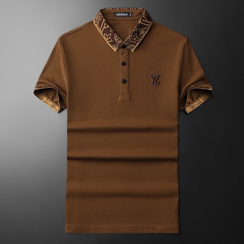 2024年新款男POLO衫纯色钱塘6016-E2038-P75,男装Polo衫,钱塘6016
