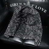 2025秋冬新款翻领呢子夹克羽绒服6016-F8821-P325，男装夹克，钱塘6016