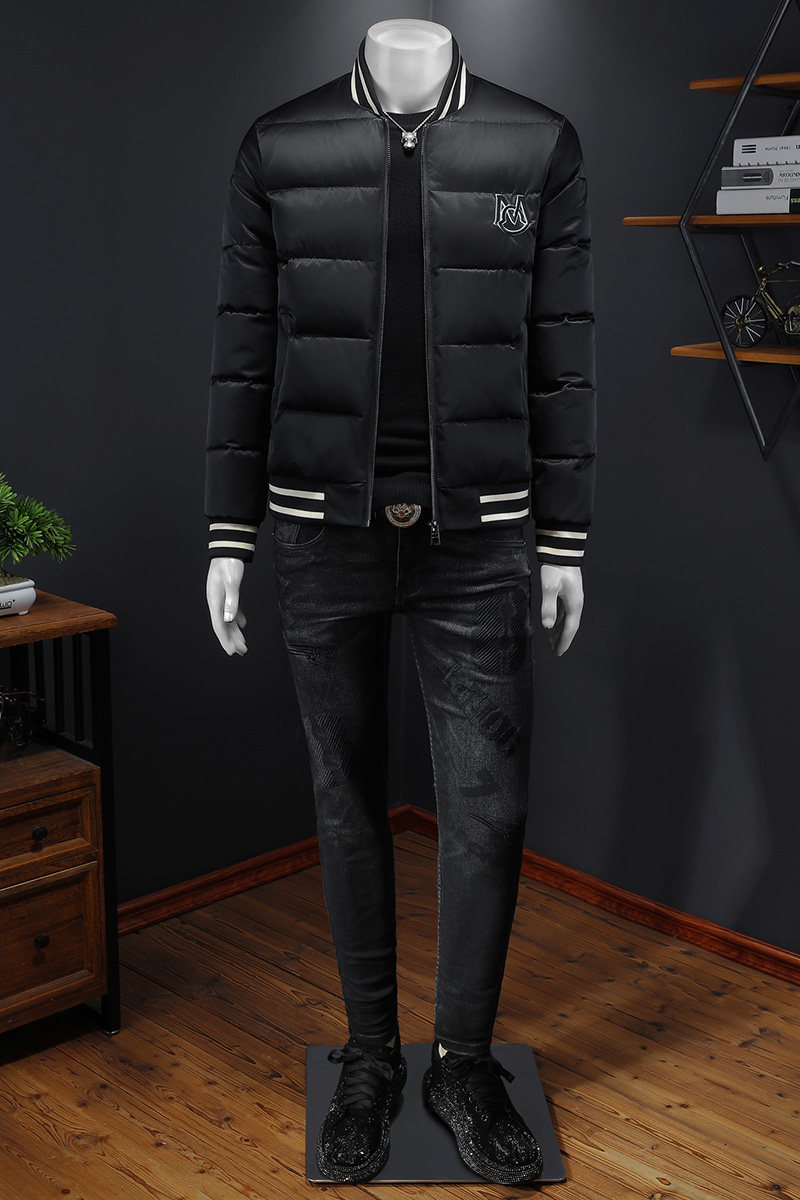 F6066P3002024高端冬季90%白鸭绒植绒连帽羽绒服假模控价345,男装羽绒服,钱塘6016