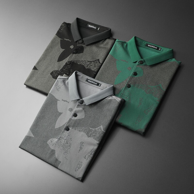 2026年新款男POLO衫印花钱塘6016-E2479-P75，男装Polo衫，钱塘6016