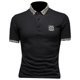 2024年新款男POLO衫印花纯色钱塘6016-E2041-P75，男装Polo衫，钱塘6016