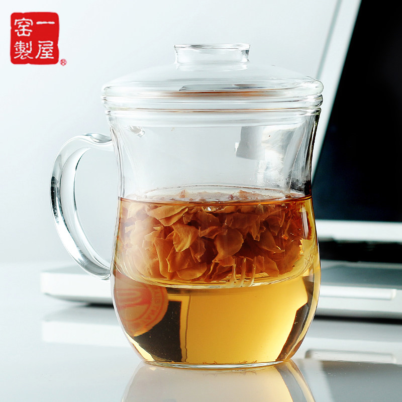 耐热玻璃花茶杯一屋窑高硼硅