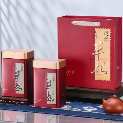 包邮新包装凤凰单枞茶叶一斤两罐乌岽单枞散茶茶叶方罐包装空礼盒