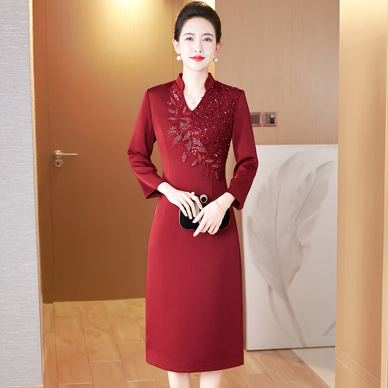 喜婆婆婚宴装结婚长辈衣服婚礼服