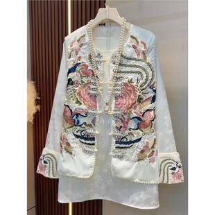 2026春季新款大码女装宽松显瘦国风刺绣钉钻重工马夹马甲内搭上衣