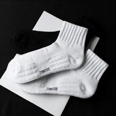 加厚毛巾底运动袜子男透气吸汗女篮球袜男女同款 高品质吸汗中筒