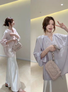 KB11颜色很绝光泽感气质防晒衬衫