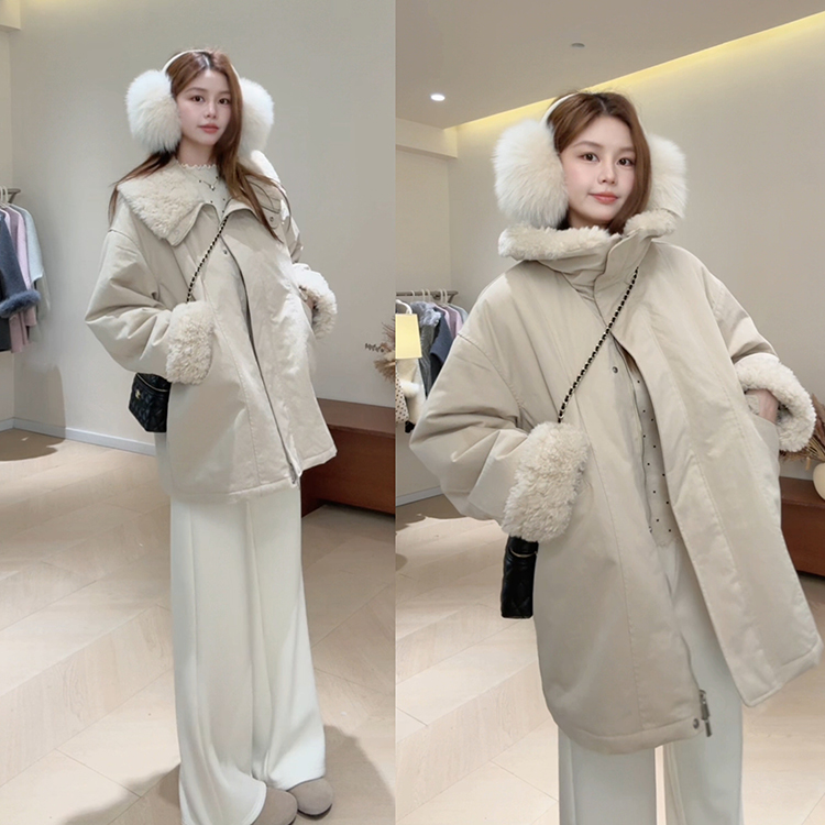 KG43超暖全是毛毛工装派克服棉服