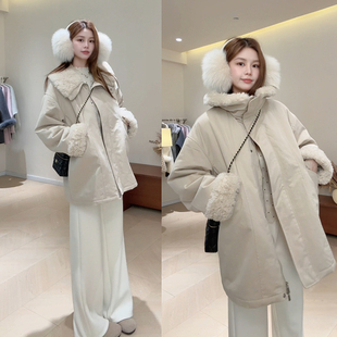 KG43超暖全是毛毛工装 派克服棉服