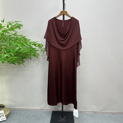 88123高端欧货2025气质时尚V领设计感纯色显瘦中长连衣裙裙子夏H