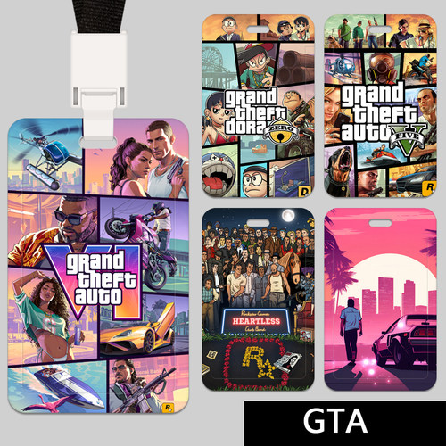 gta6卡套定制饭卡校园卡公交卡套校牌学生身份证老崔R星卡套现货